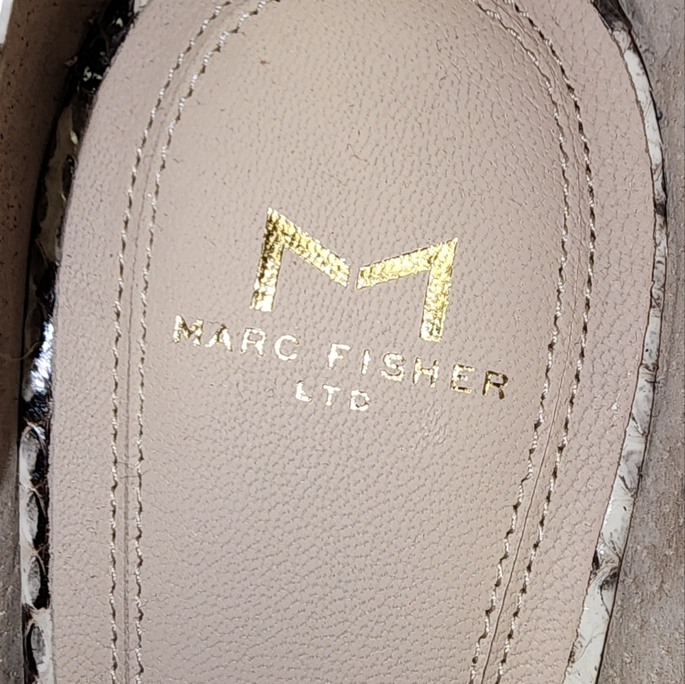 NWOT Marc Fisher Tammy d'Orsay Snake Print Pump - Picture 4 of 8